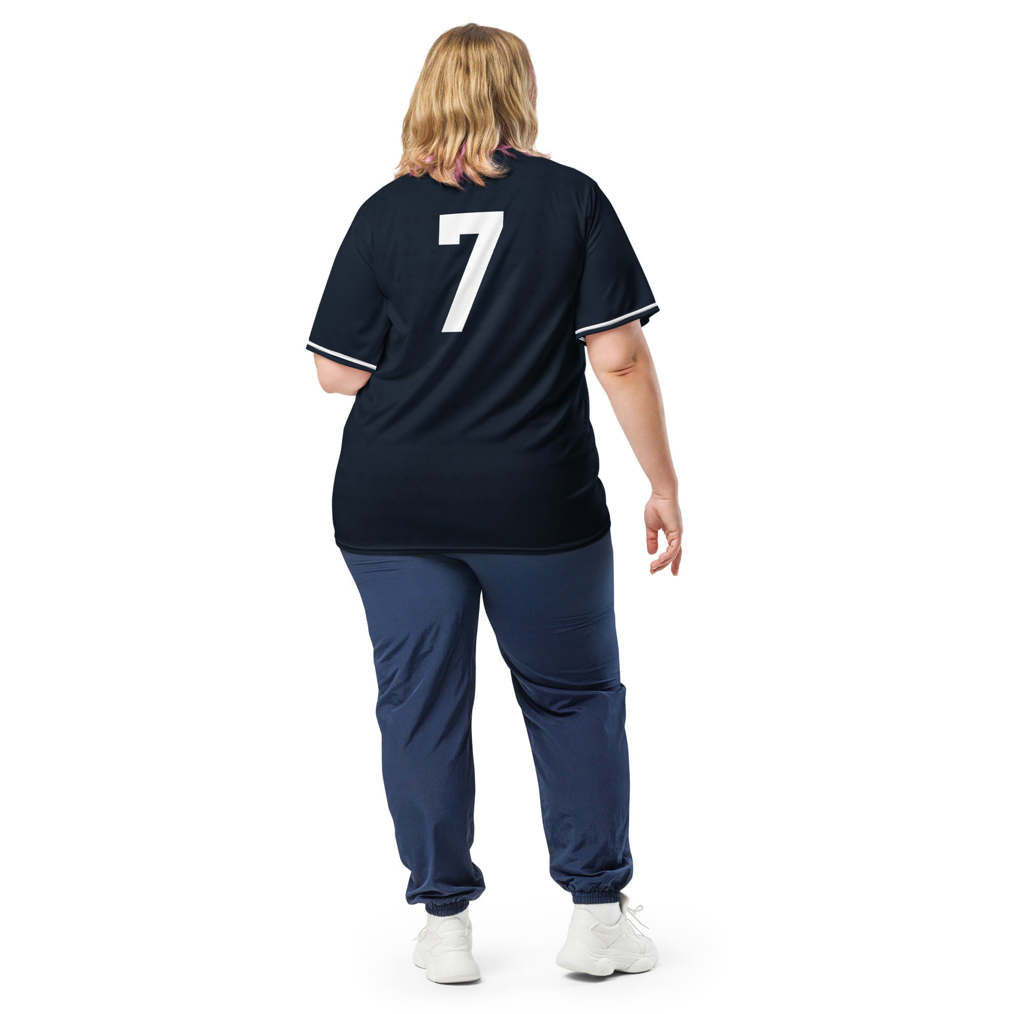 all-over-print-recycled-unisex-sports-jersey-USA-Midnight-Strike-soccer-jersey-_7-navy-base-with-red-and-white-diagonal-strike-premium-national-team-jersey_female-model-back-view