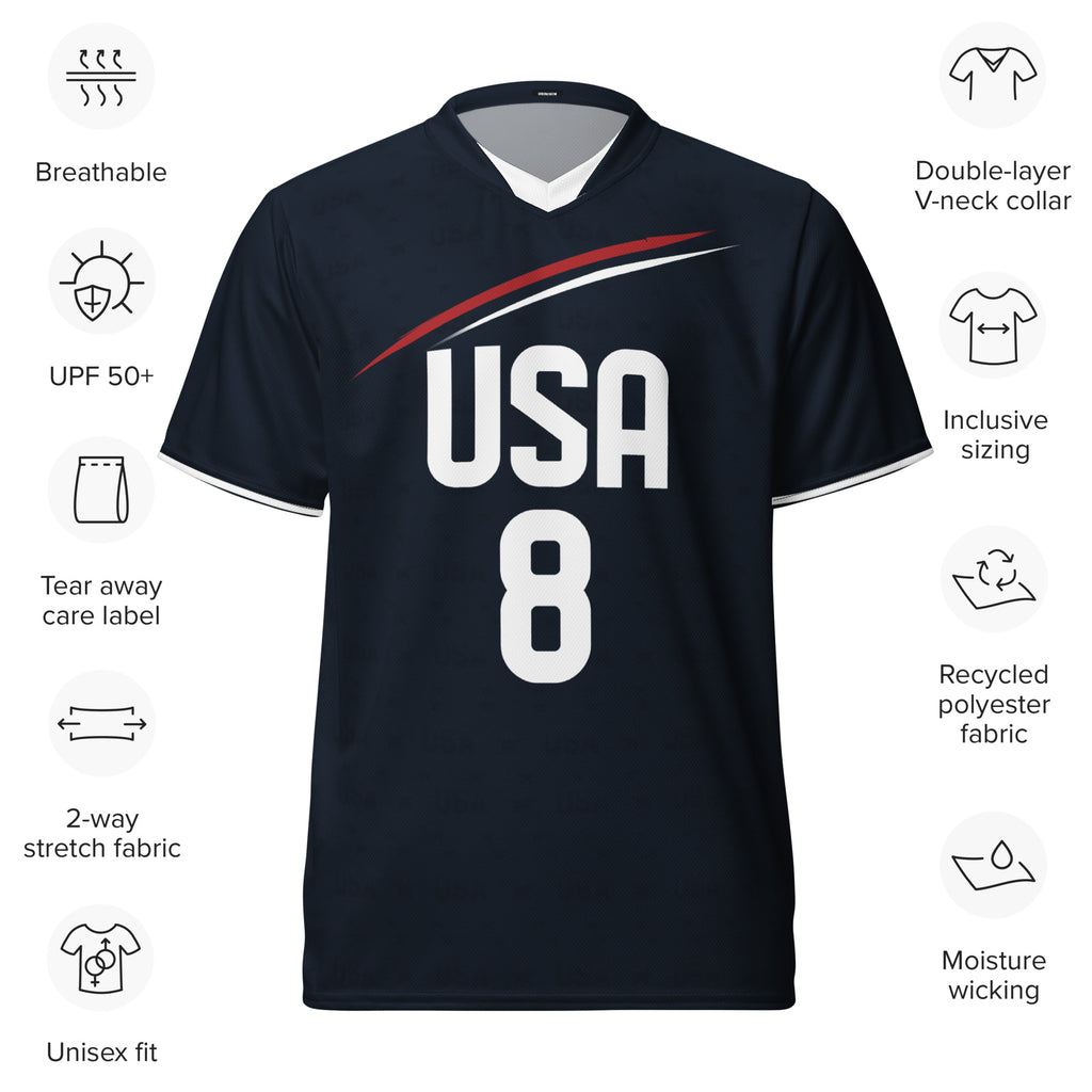 all-over-print-recycled-unisex-sports-jersey-USA-Midnight-Strike-soccer-jersey-navy-base-with-red-and-white-diagonal-strike-premium-national-team-fanwear-front-view