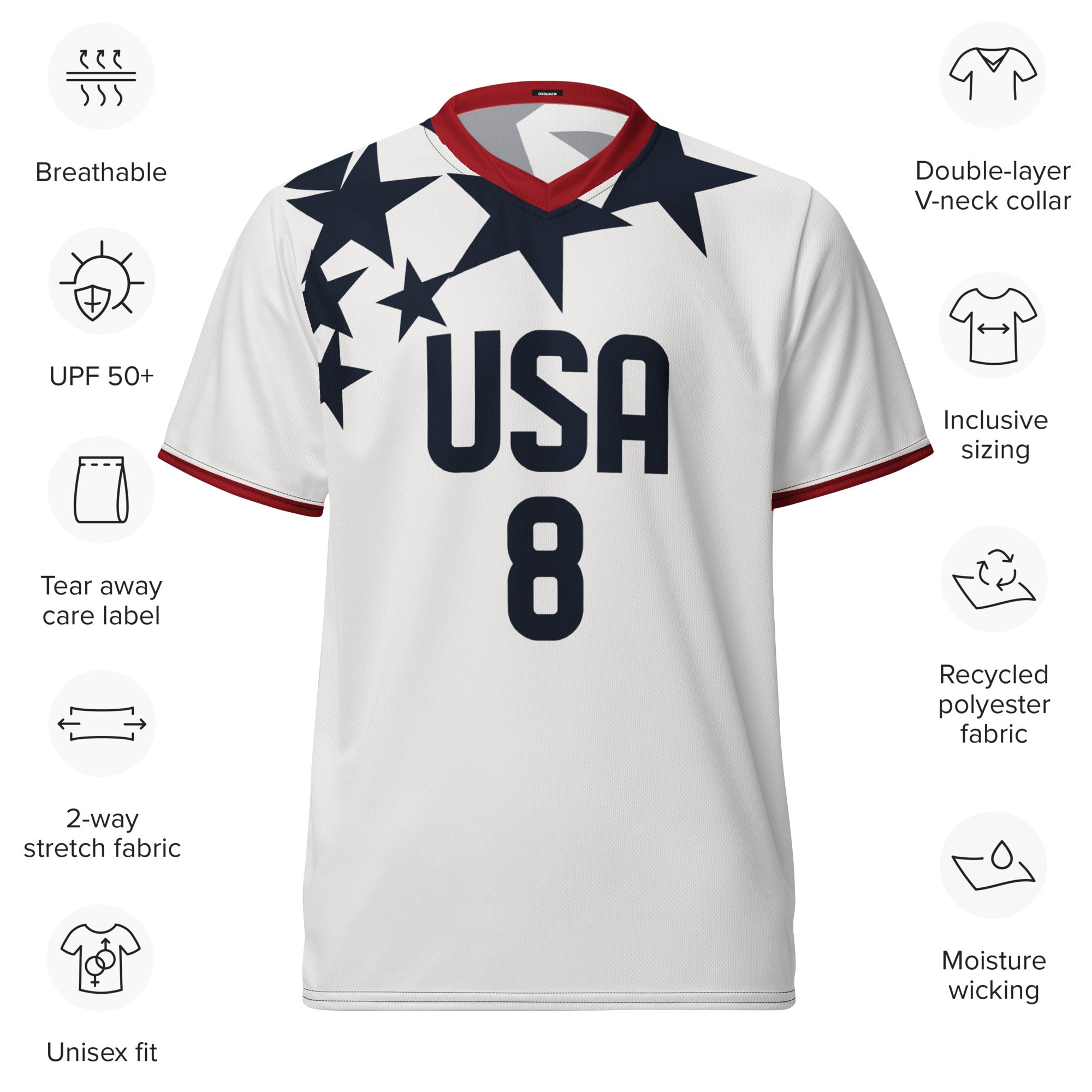 all-over-print-recycled-unisex-sports-jersey-USA-_star-edition-soccer-jersey-_8-navy-base-with-red-and-white-diagonal-strike-premium-national-team-fanwear-front-view