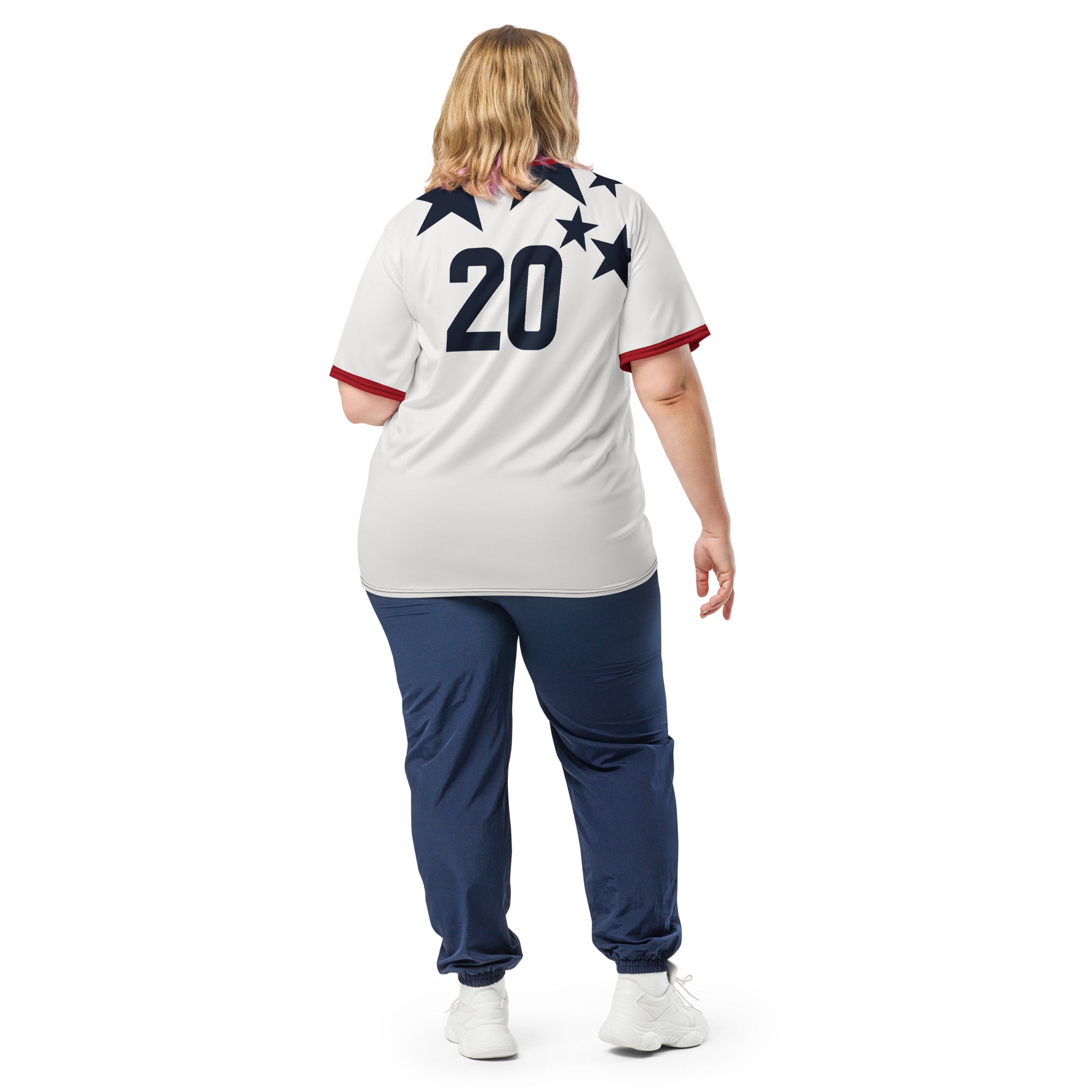 all-over-print-recycled-unisex-sports-jersey-USA-star-edition-soccer-jersey-_20-navy-base-with-red-and-white-diagonal-strike-premium-national-team-jersey_female-model-back-view