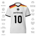 all-over-print-recycled-unisex-sports-jersey-Germany Horizon-edition-soccer-jersey-black-sleeves-with-tricolor-brushstroke-band-and-gold red black-trim-pattern-premium-national-team-fanwear-front-view