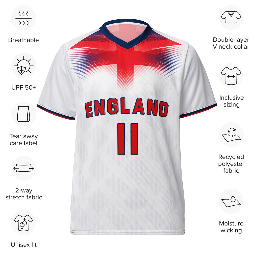 all-over-print-recycled-unisex-sports-jersey-#11-England-Lionheart-edition-soccer-jersey vibrant-yellow-with-blue-diagonal-strike-and-geometric-pattern-premium-national-team-fanwear-front-view