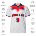 all-over-print-recycled-unisex-sports-jersey-#9-England-Lionheart-edition-soccer-jersey vibrant-yellow-with-blue-diagonal-strike-and-geometric-pattern-premium-national-team-fanwear-front-view