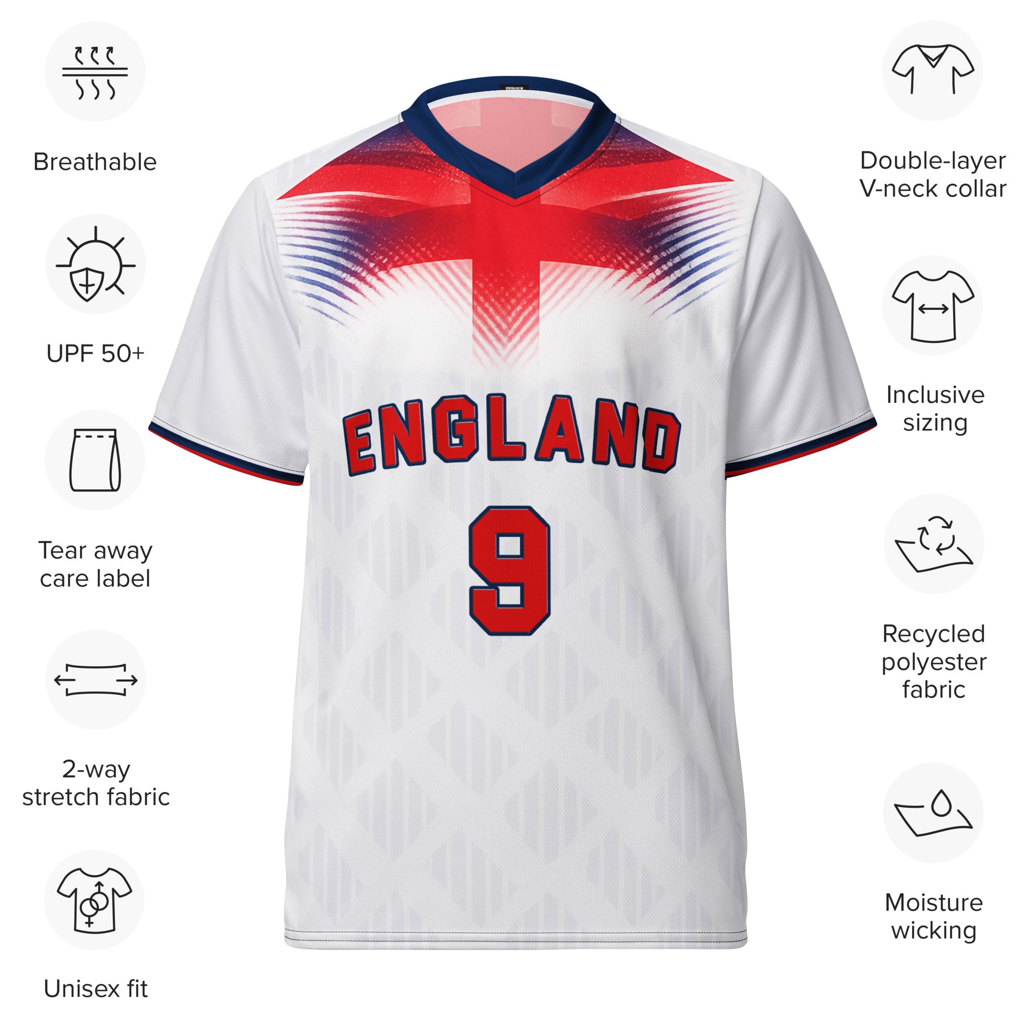 all-over-print-recycled-unisex-sports-jersey-#9-England-Lionheart-edition-soccer-jersey vibrant-yellow-with-blue-diagonal-strike-and-geometric-pattern-premium-national-team-fanwear-front-view