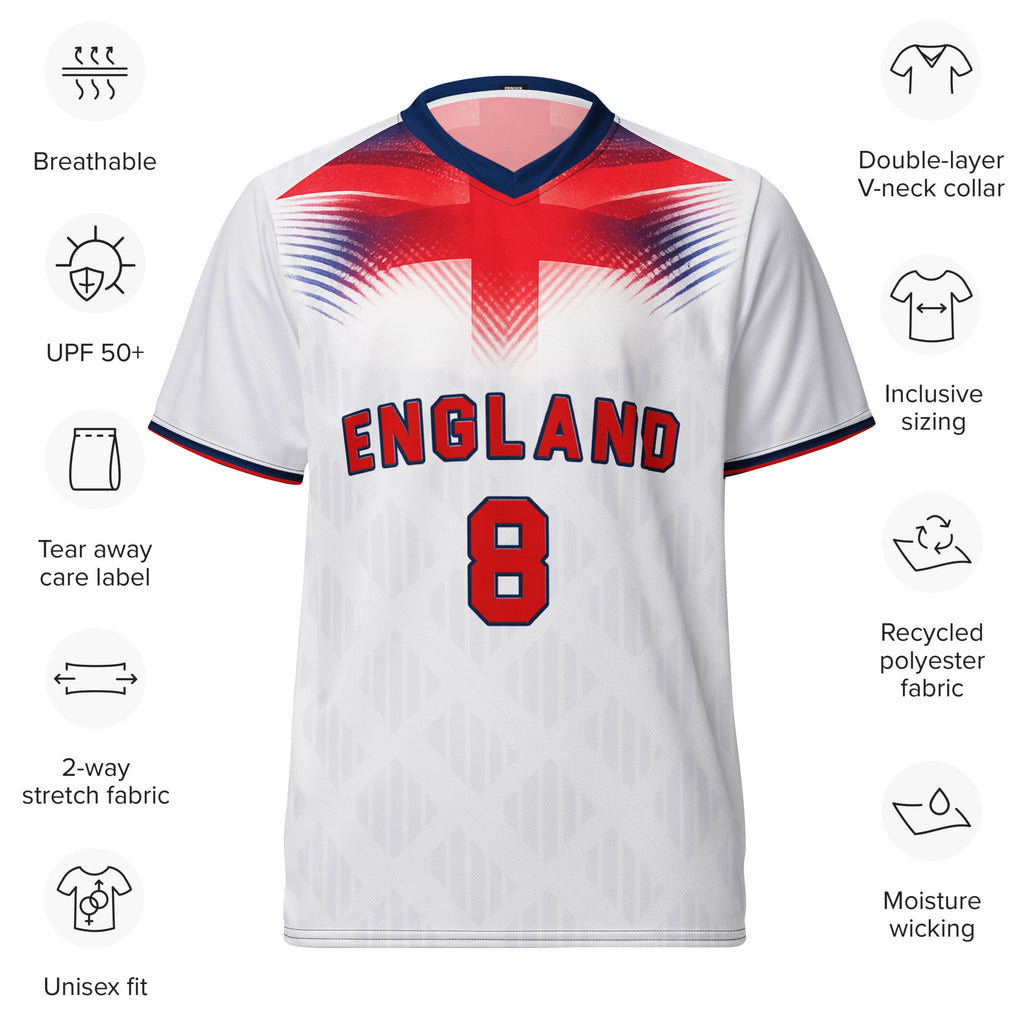 all-over-print-recycled-unisex-sports-jersey-#8-England-Lionheart-edition-soccer-jersey vibrant-yellow-with-blue-diagonal-strike-and-geometric-pattern-premium-national-team-fanwear-front-view