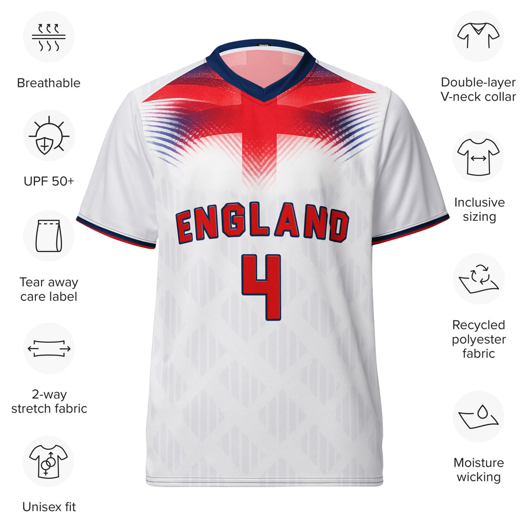 all-over-print-recycled-unisex-sports-jersey-#4-England-Lionheart-edition-soccer-jersey vibrant-yellow-with-blue-diagonal-strike-and-geometric-pattern-premium-national-team-fanwear-front-view