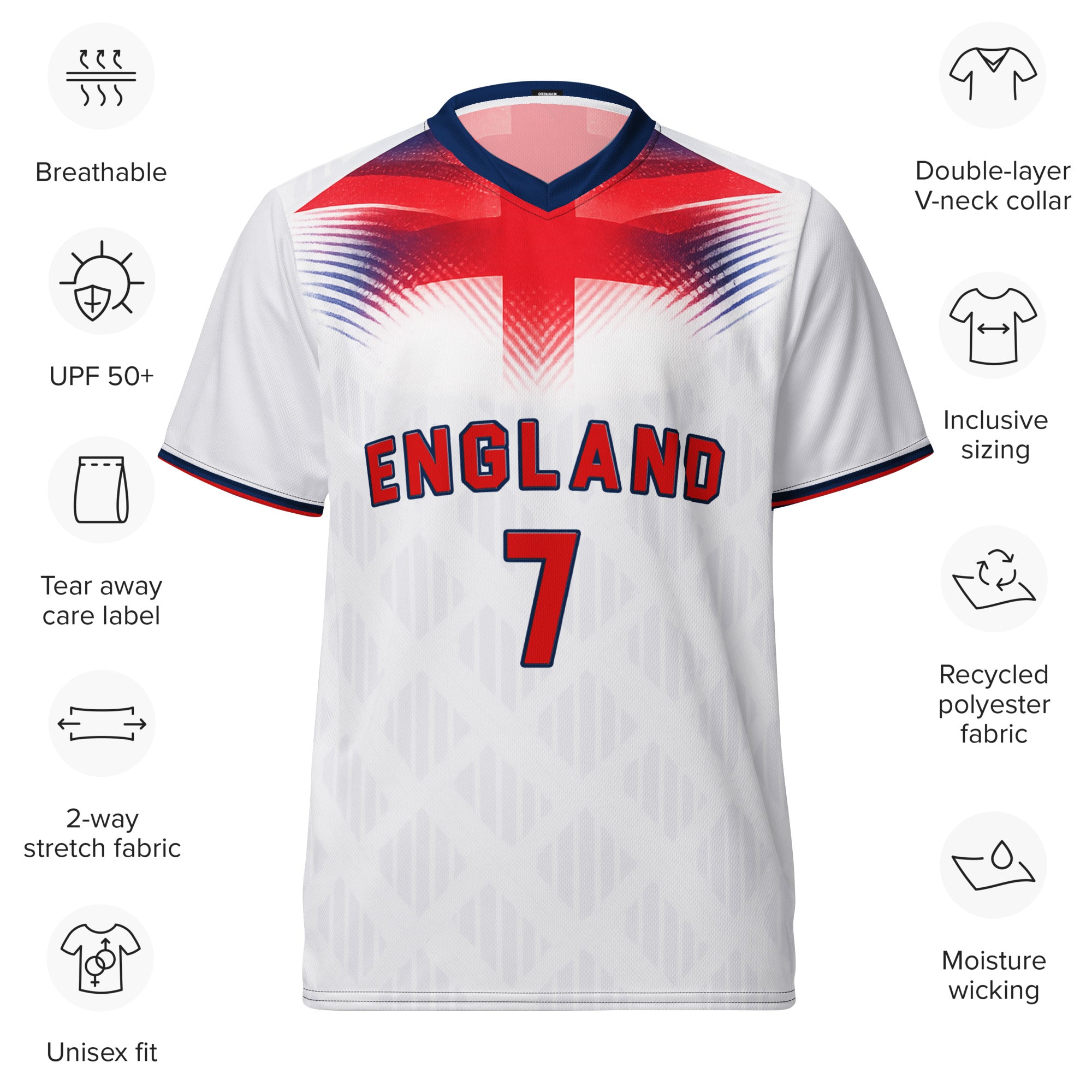 all-over-print-recycled-unisex-sports-jersey-#7-England-Lionheart-edition-soccer-jersey vibrant-yellow-with-blue-diagonal-strike-and-geometric-pattern-premium-national-team-fanwear-front-view